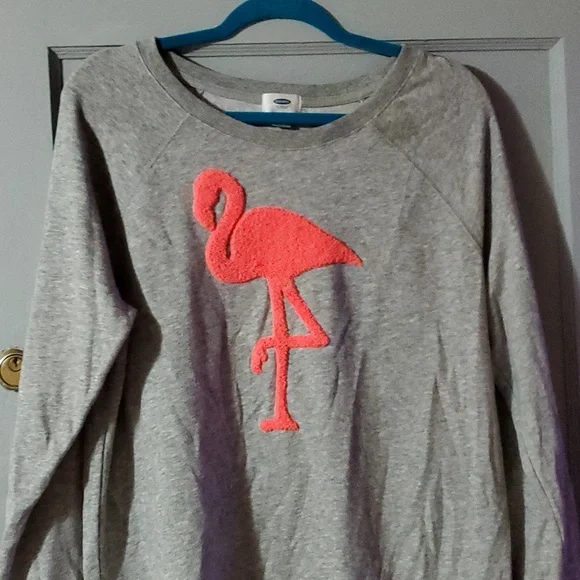 Old Navy Tops Old Navy Crew Neck Sweatshirt With Flamingo On